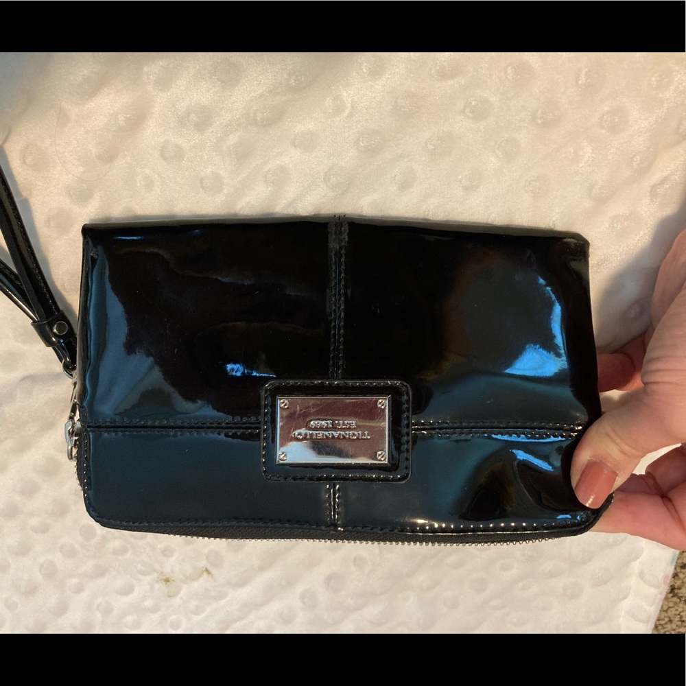 Black leather wallet